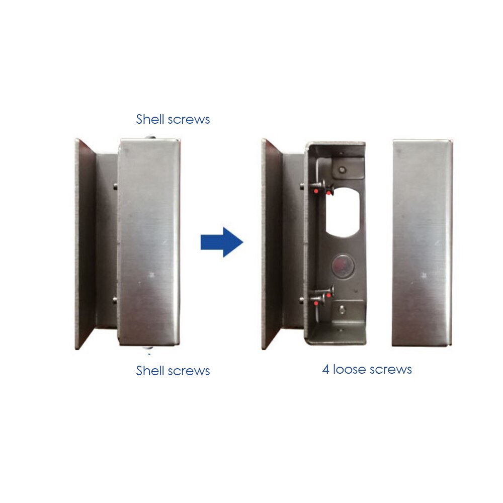 Glass Door U Bracket for Electric Bolt Lock door Access System stainless steel Mini Bracket For Frameless Glass Door lock