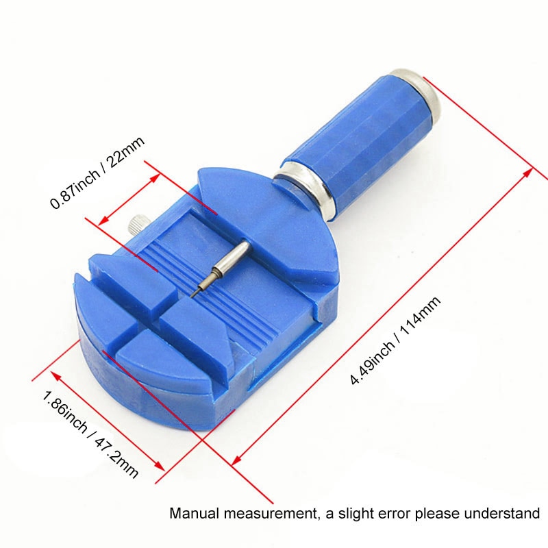 Pols Horloge Band Link Slit Strap Remover Richter + 5 Pins Reparatie Tools Willekeurige Kleur