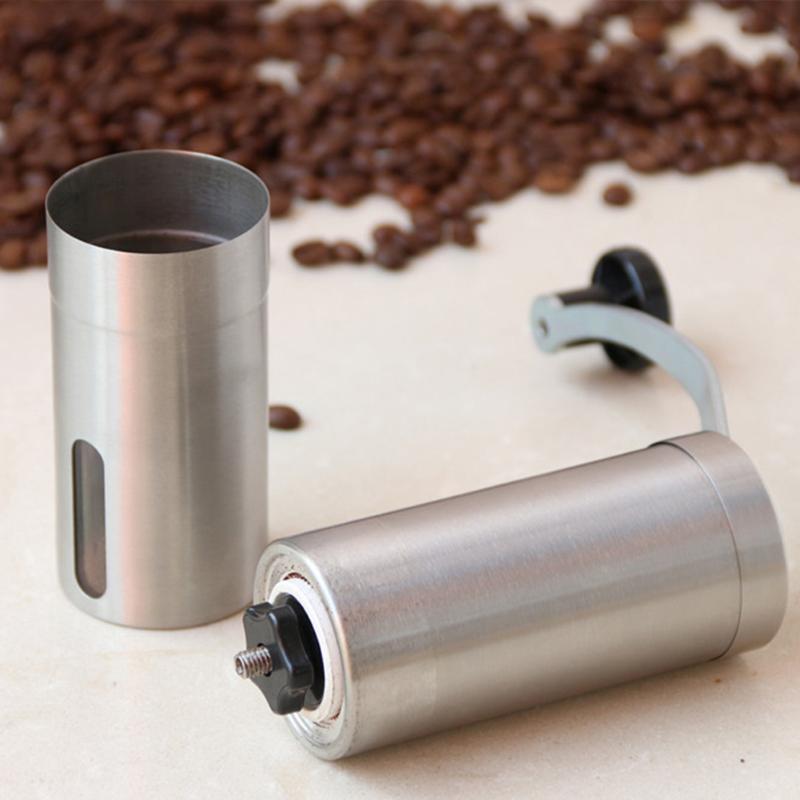 Rvs Hand Handleiding Handgemaakte Koffieboon Grinder Molen Keuken Tool Zilveren Koffie Tool