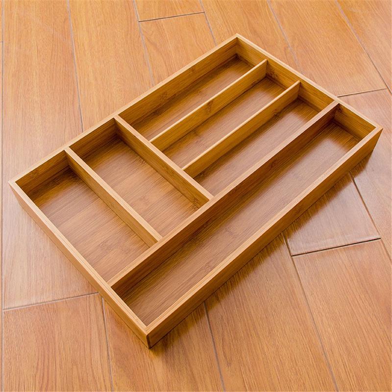 Bamboo Drawer Storage Box Tableware Storage Box Kitchen Drawer Organizer