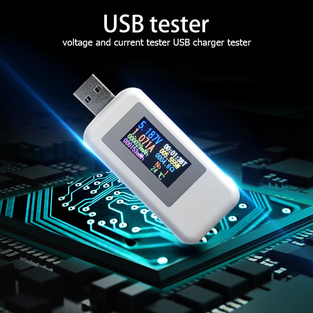 10 In 1 Usb Tester Digitale Dispay Dc Stroom Spanning Charger Voltmeter Volt Meter Ammeter Detector Power Bank Lader Indicator