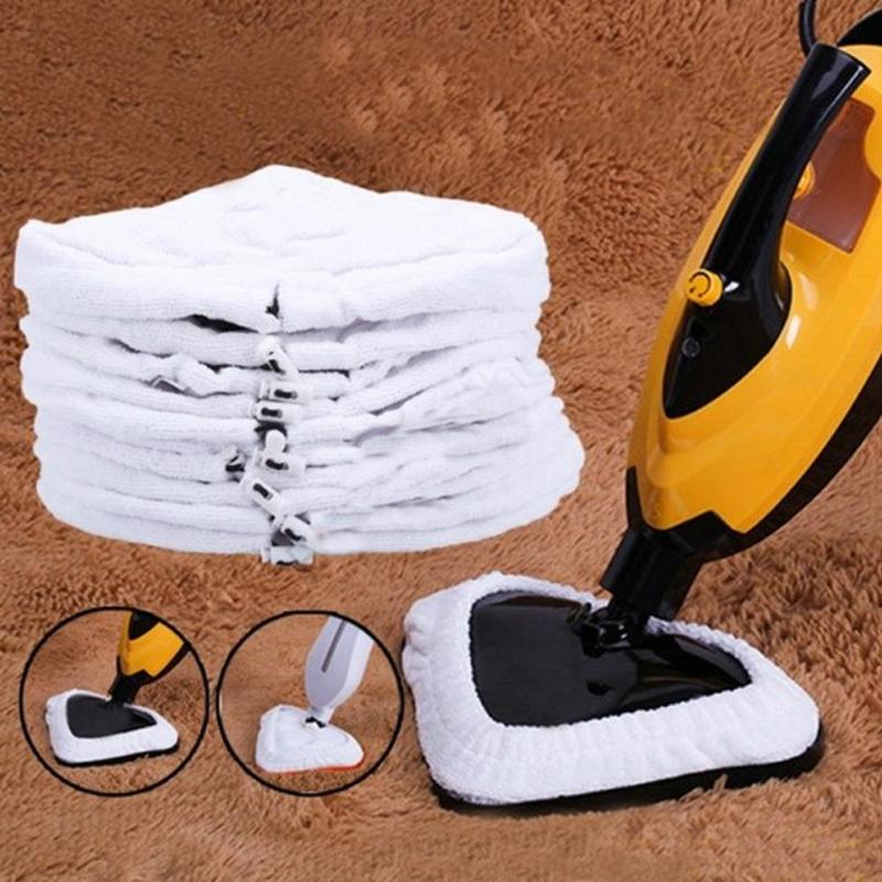 Driehoek Vorm Stoom Wasbaar Mop Doek Cover Microfiber Floor Cleaning Vervanging Pads E5M1