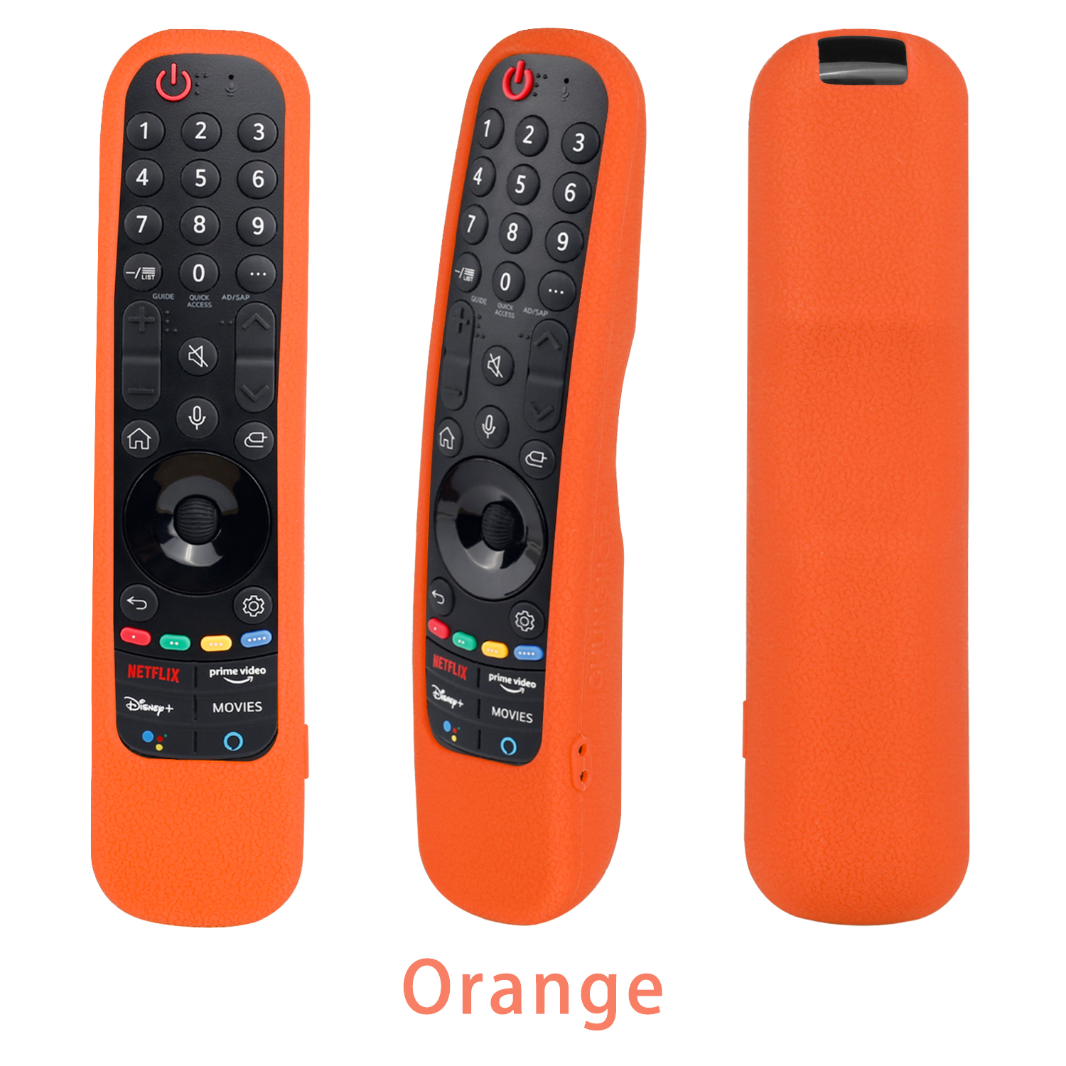 Silicone Protective Remote Control Covers For LG Smart TV AN-MR21 AN-MR21GC For LG OLED TV Magic Remote AN MR21GA Remote Case: Orange