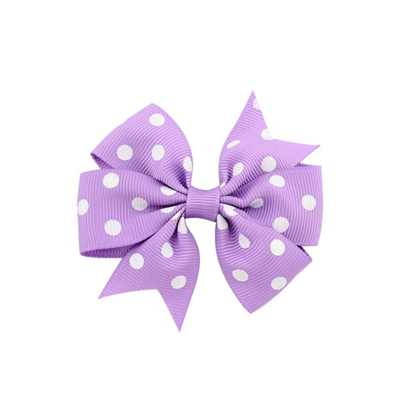 Polka Dot Grosgrain Lint Bows met Alligator Clip Kinderen Meisjes DIY Strikje Haarspelden Baby Haarspelden Hoofddeksels Haar Accessorises
