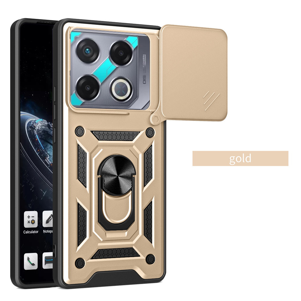 Funda protectora de cámara para INFINIX GT 20 Pro GT20 Pro Infinix Note 40 Pro + Note 40 Pro Note40 Armor cubierta de anillo híbrido: PU / Azul cielo