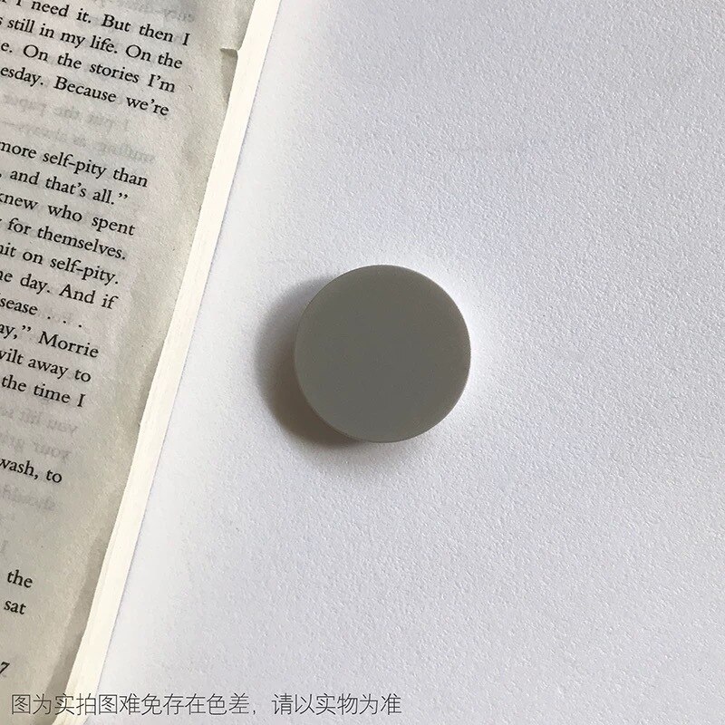 Universal Colorful Airbag Stand Mobile Phone Accessorie Pocket Holder Round Shaped Bracket Mount for IPhone 11 X Samsung Huawei: 6 Gray