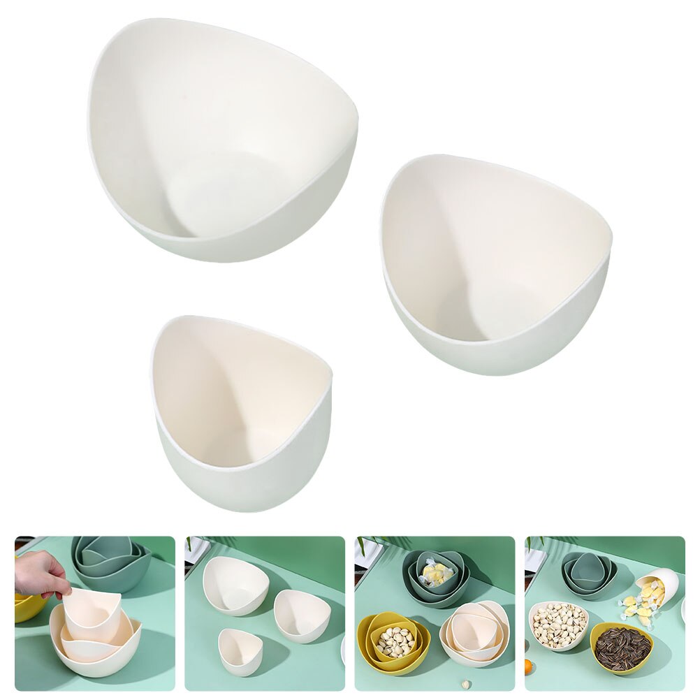 1 Set Stacked Snack Tray Multi-functional Snacks Display Plate Household Dried Fruit Plates