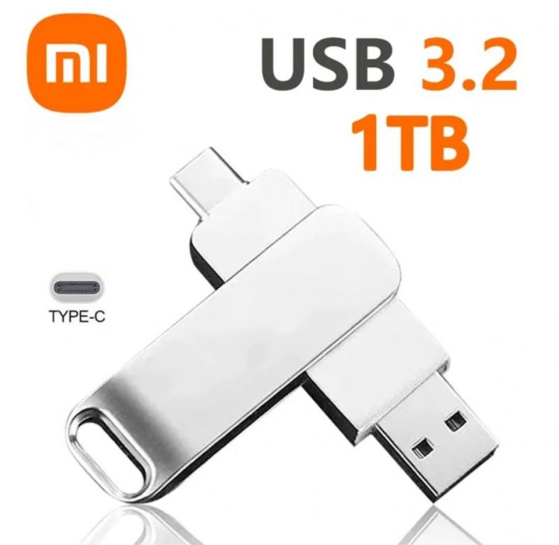 Xiaomi 16TB Flash Drive USB 3.2 Super High Speed Transfer Metal Mini U Disk Pen Drive Type C Memory Waterproof Disk SSD U Drive: Czerwony