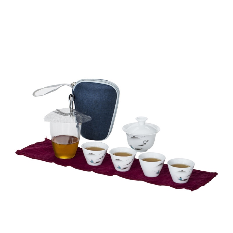 tea set gaiwan Ceramic teapot teacups gaiwan tea cup for puer chinese tea pot portable travel tea sets drinkware