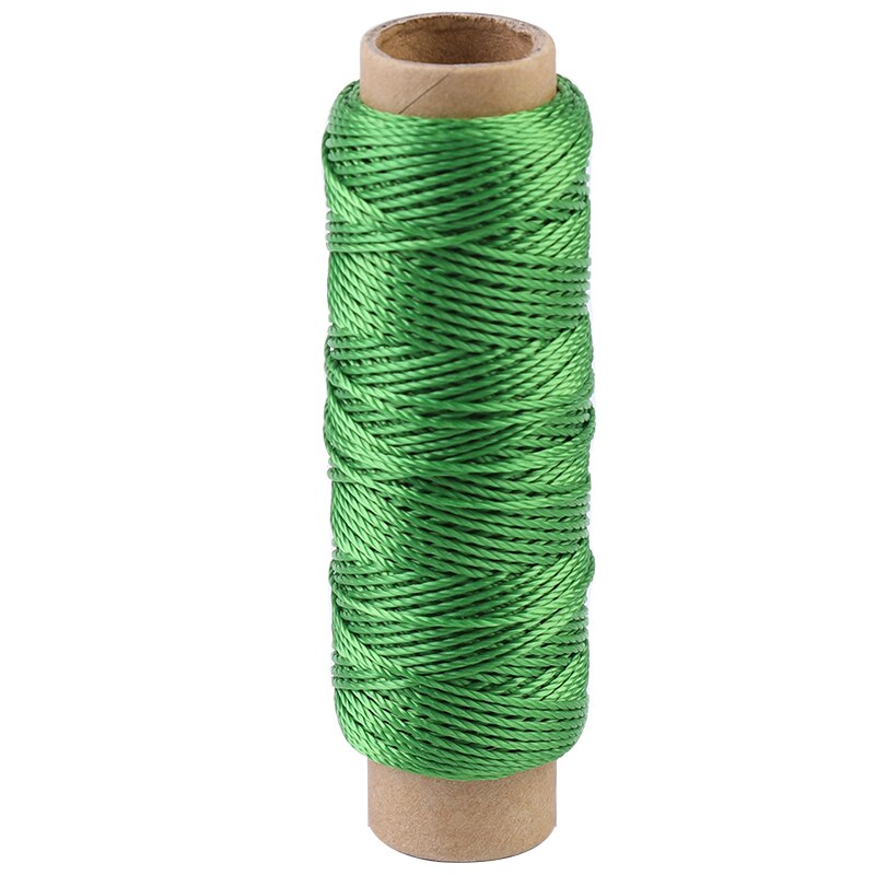 Fenrry 30m/Rolle Hohe Festigkeit Polyester Leder Hand Genäht Gewinde Beutel Gewinde Helle Seide Faden Schuh Gewinde DIY leder Werkzeug: Grün