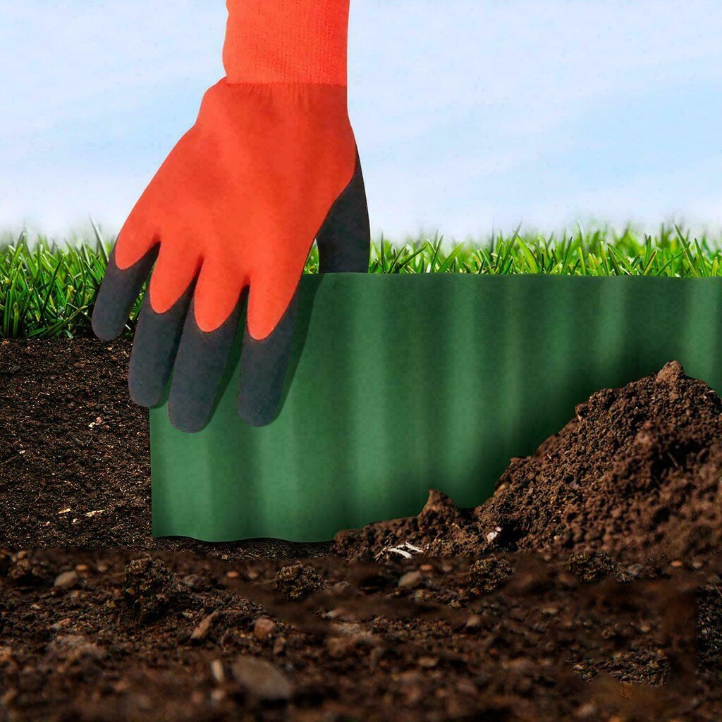 900x10/15/20cm Diy Flower Bed Fence Lawn Border Edging Garden Grass Fence Edge Fence Wall Way Roll Road Gardening Small Fence