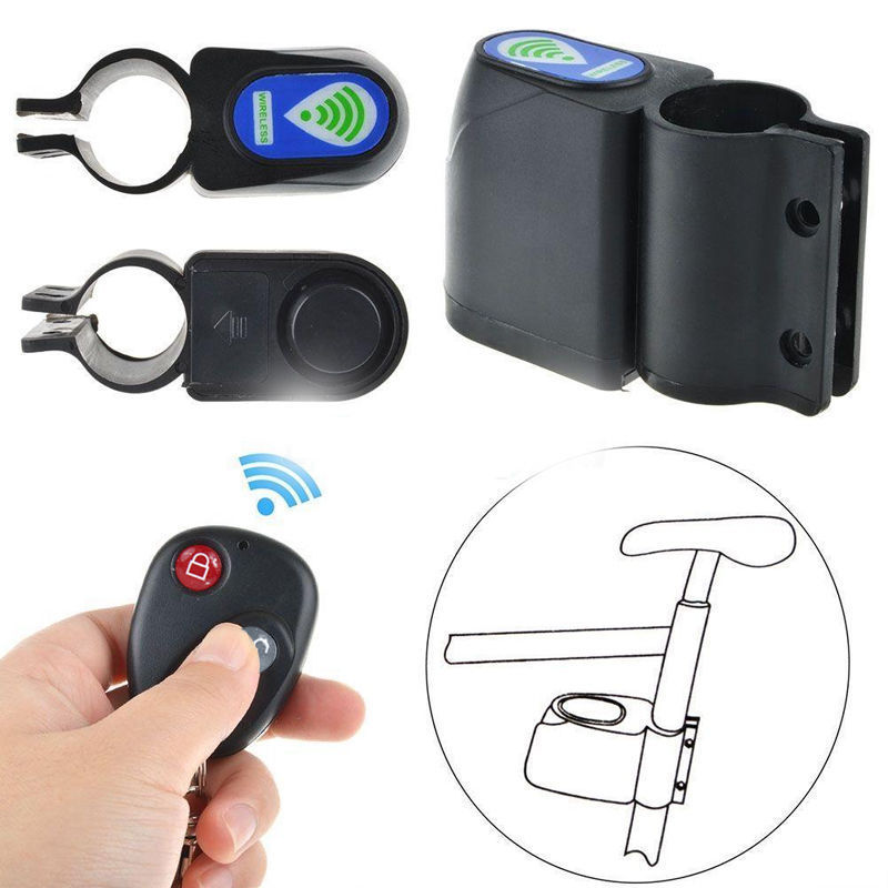 Candado con alarma para bicicleta, inalámbrico, sistema de seguridad antirrobo, Nk