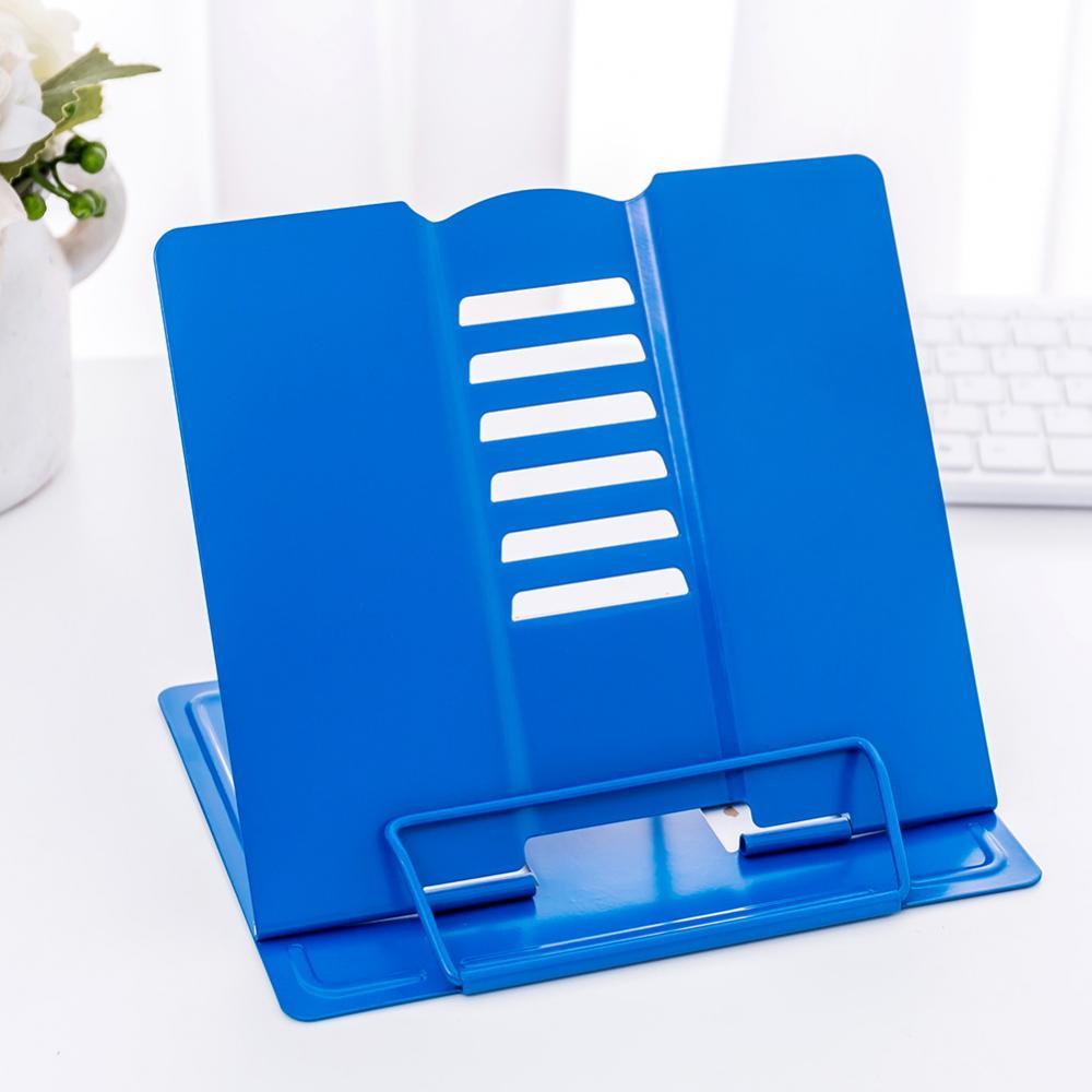 Metal Book Stand Reading Book Holder Folding Reading Stand Anti-Slip Adjustable Desktop Bookend Holder