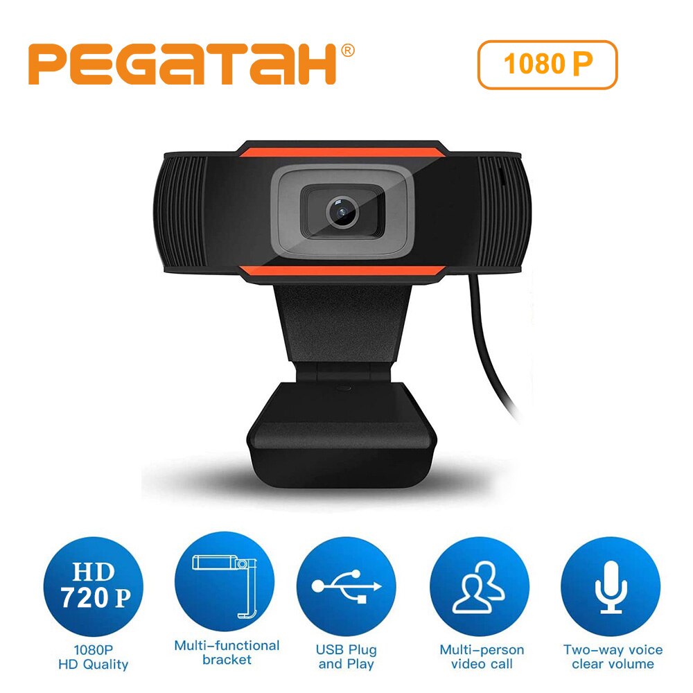 1080P USB Webcam Autofacus il Gioco e la Spina PC ragnatela telecamera pieno HD webcam con microfono altoparlante USB Della Macchina Fotografica ragnatela Camera per pc computer: U3-B -1080P