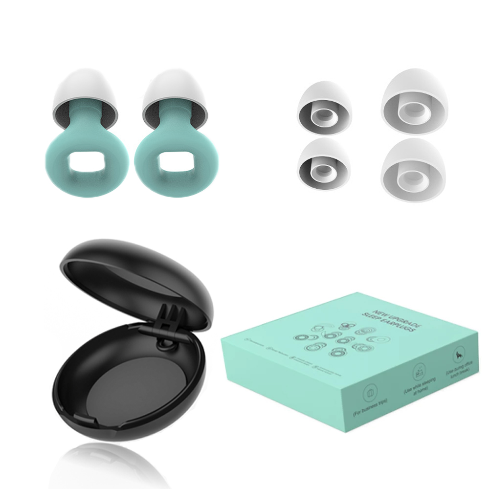 Sound Insulation Noise Prevention Earplug Noise Reduction Sleep Products Deep Sleep Swimming Ear Plug Loop Shape Silent Earplugs: Clear