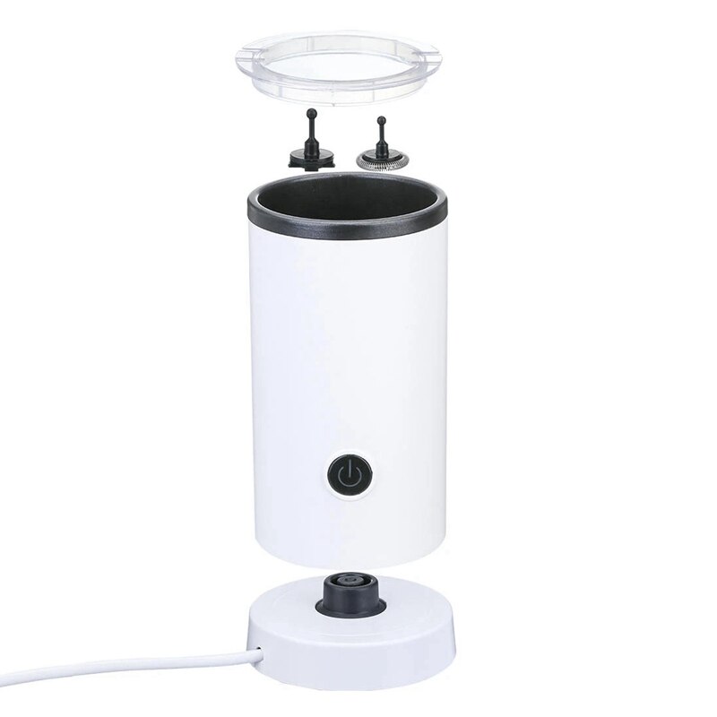 Electric Milk Frother Machine Warmer 550W Auto 240Ml Stainless Steel
