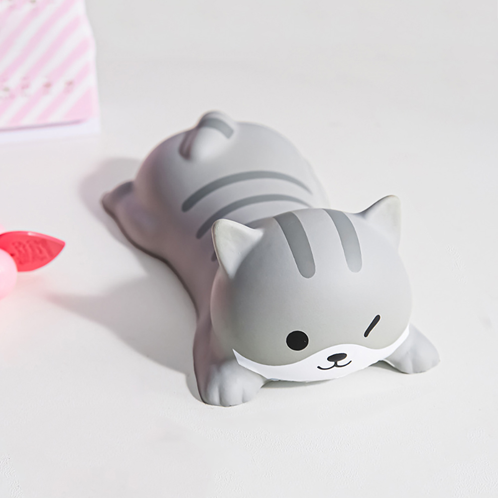 Cute Cartoon Pig Cat Rabbit Dog Podkładki na biurko Podkładka pod mysz Komputer stacjonarny Laptop Podkładka pod nadgarstek Kawaii Biuro Podkładka pod nadgarstek Artykuły papiernicze: WHITE