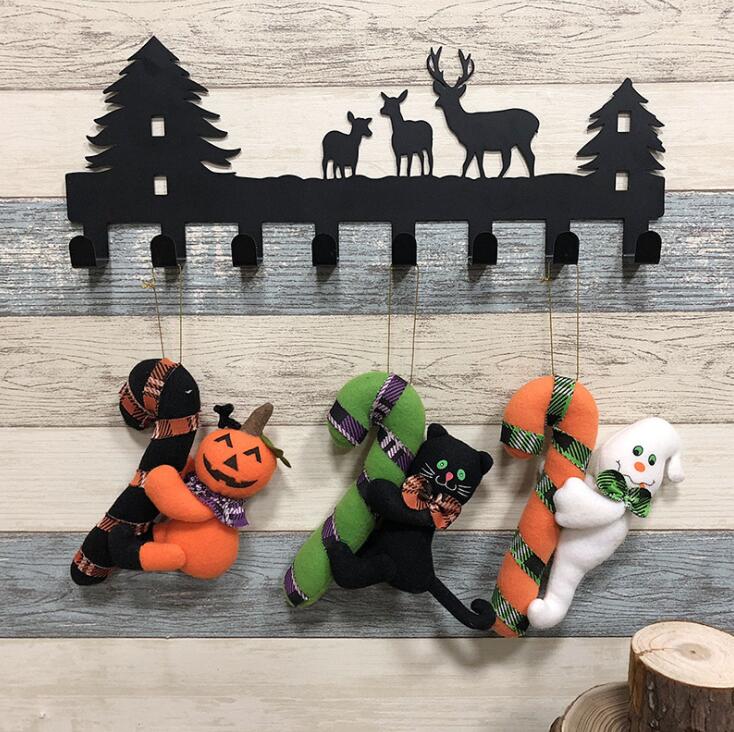 15*19cm 3 stil halloween ornamenter dekorasjon søt morsom dørhenger dukke plysj leketøy  yh1354