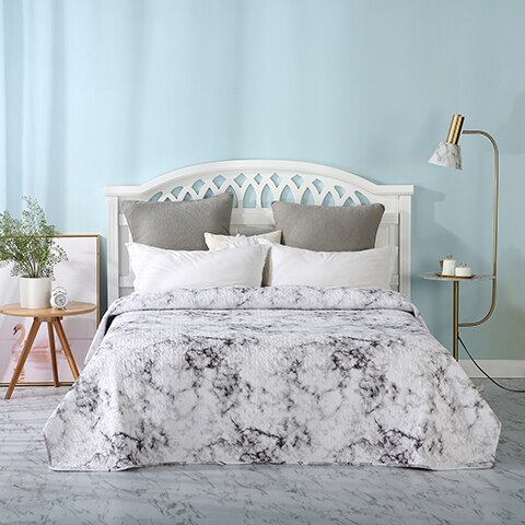 Bedsprei en sprei van microvezel, dun dekbed - tweepersoons/queensize 19: 1