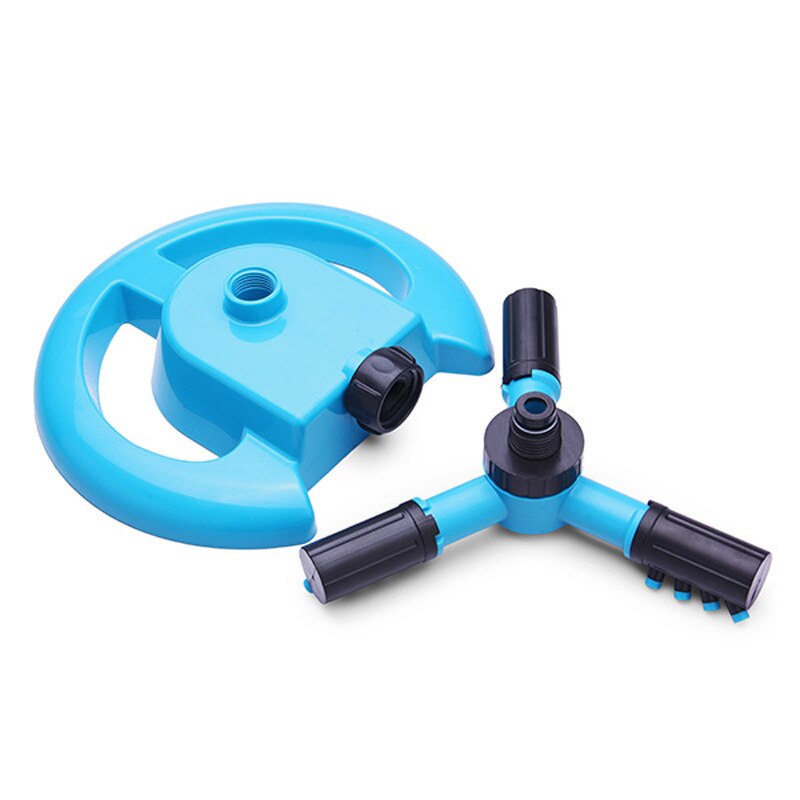 Garden Watering Systems 360 Degree Automatic Rotating Watering Sprinkler Irrigation System 3 Nozzle Pipe Hose Garden Tools