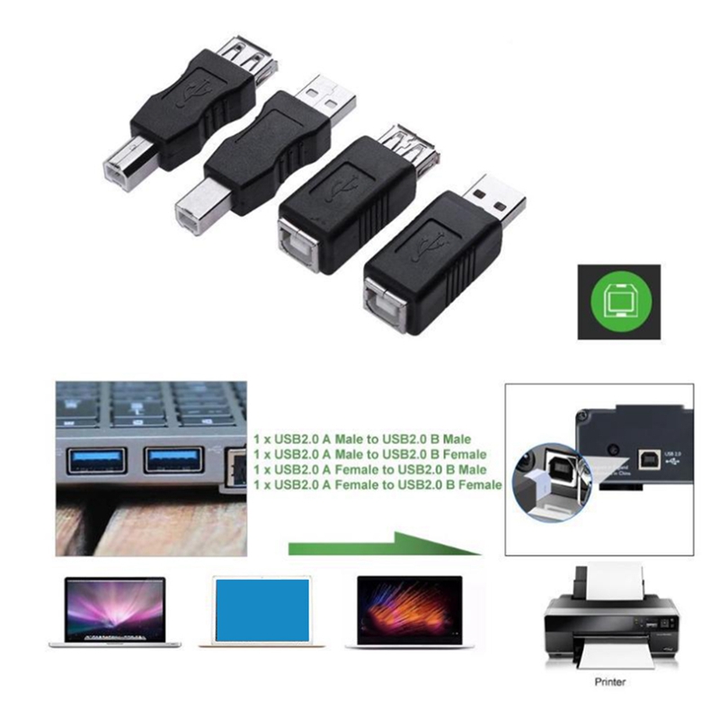 USB 2.0 A Female To USB B Print Male Adapter Converter Print Converter Adapter Connector USB 2.0 Port