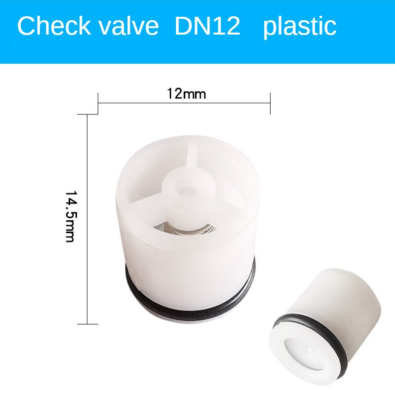 Plastic Plug Check Valve Core One-way Valve Core Plastic Check Valve Core Embedded Spring Check Valve: Yellow