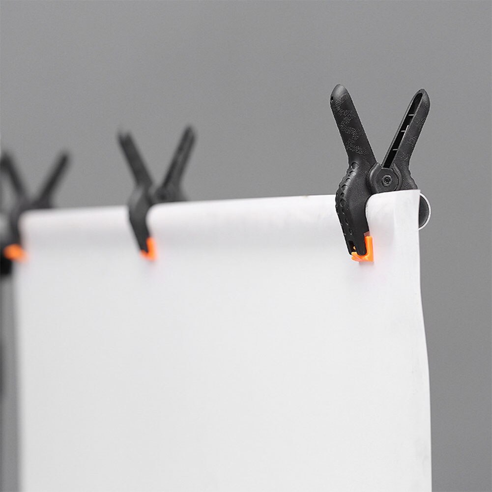 4PCs Adjustable Nylon Spring Clamps for Photography Background Photo Studio Backdrop 2/3/4 inch Multi-function Strong Fixed Clip