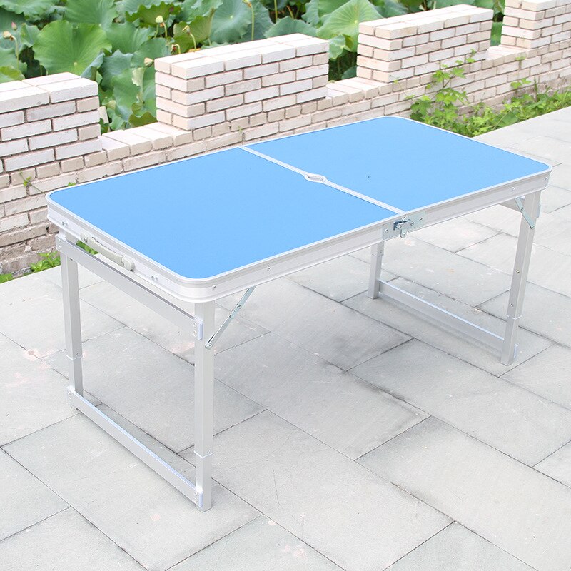 Square Foot Wide Side Outdoor Folding Table Chair Camping Picnic Table Waterproof Carrying Sturdy Folding Table