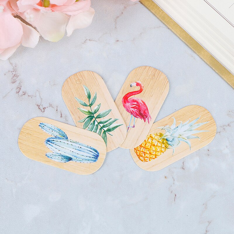 50 stuks flamingo ananas papieren hangtags doos papieren kaarten diy label handgemaakte kledinglabels feestdecoratie papieren labels