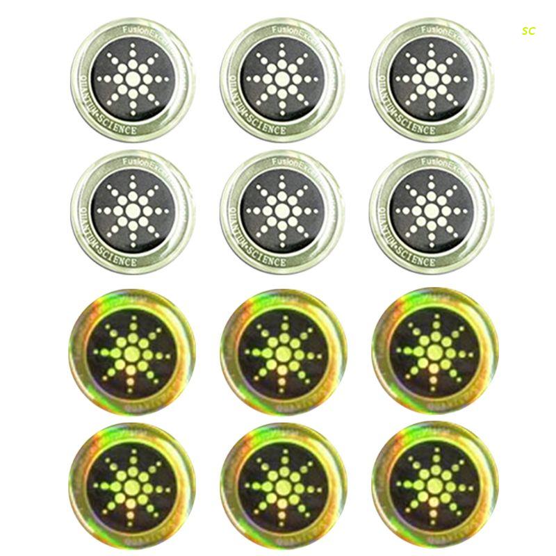 6Pcs Energie Telefoon Sticker Mobiele Telefoon Sticker Anti Straling Emf Protector.