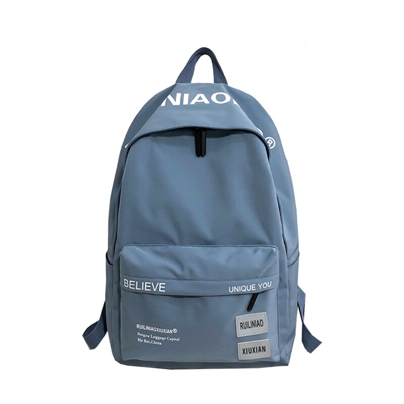 frauen Schule Rucksack Schüler Schule Taschen für Teenager Mädchen junge Schulranzen Bookbag jugendlich Hohe Schul Bagpack männer: Blau