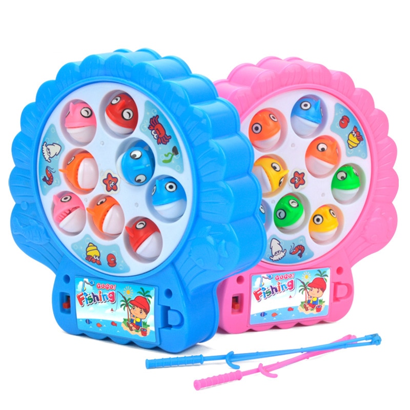 Aankomst Elektrische Roterende Vissen Game Musical Vissen Educatief Speelgoed Met 8 Vissen Speelgoed Voor Kinderen Outdoor Play Set