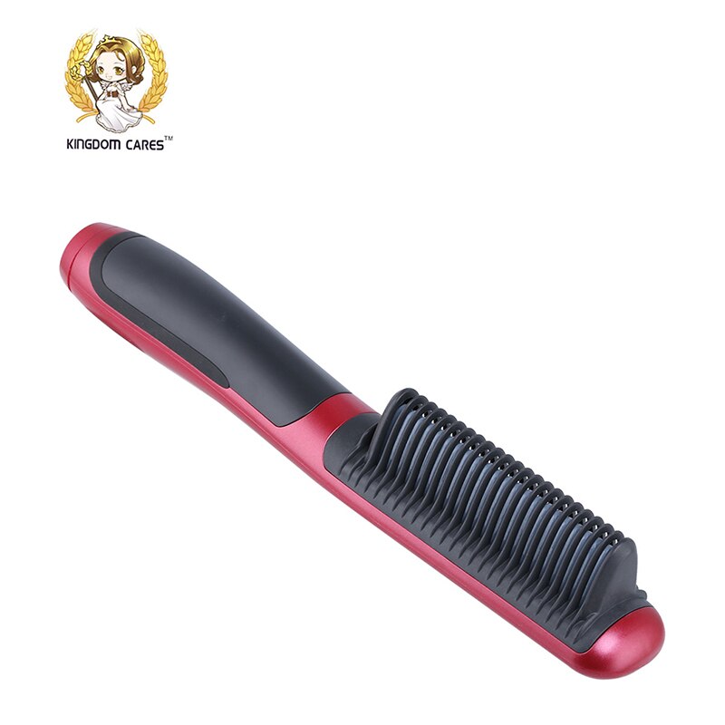 KINGDOM CARES KD-388 Electrical Hair Straightener Brush Styling Instant Quick Heating Salon Combs Curlers Hairstyling Straighter
