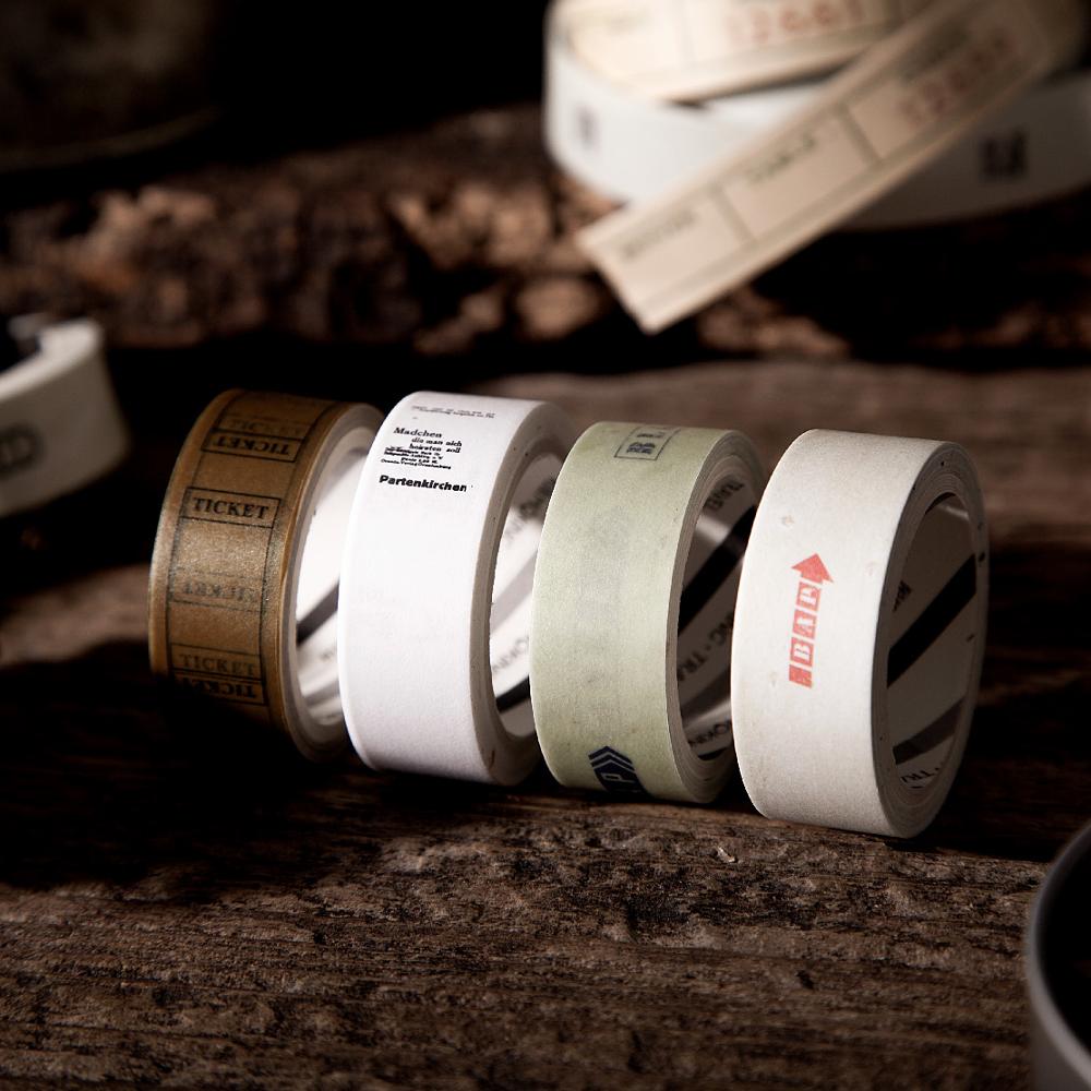 Old tape Writable Washi Tape Set Diy Masking Tape Cute Stickers School Suppliers Stationery Presented Craft Label Sticker