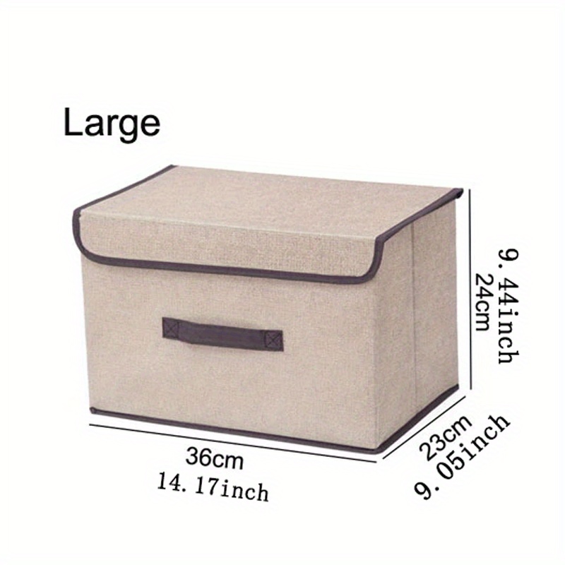 Household Fabric Storage Box Foldable Clothing Storage And Finishing Box Multi-purpose Non-woven Dust-proof Storage Box: Blue