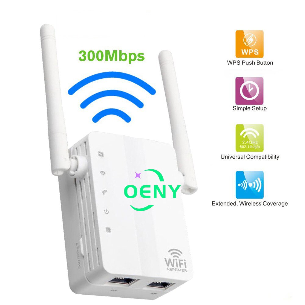 300Mbps Wireless WiFi Router's range extender Booster Wi-Fi repeater network bridge router signal WIFI booster 2 antenna easy