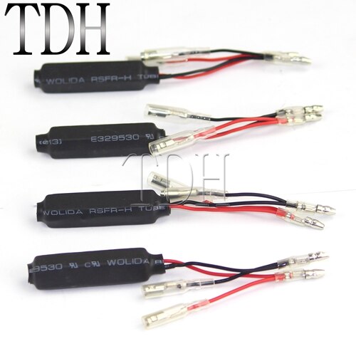 4 stuks universele 12v 10 w 10 ohm motorfiets richtingaanwijzers led moto signalen licht indicatoren knipperlichten flitsers: 4 stuks