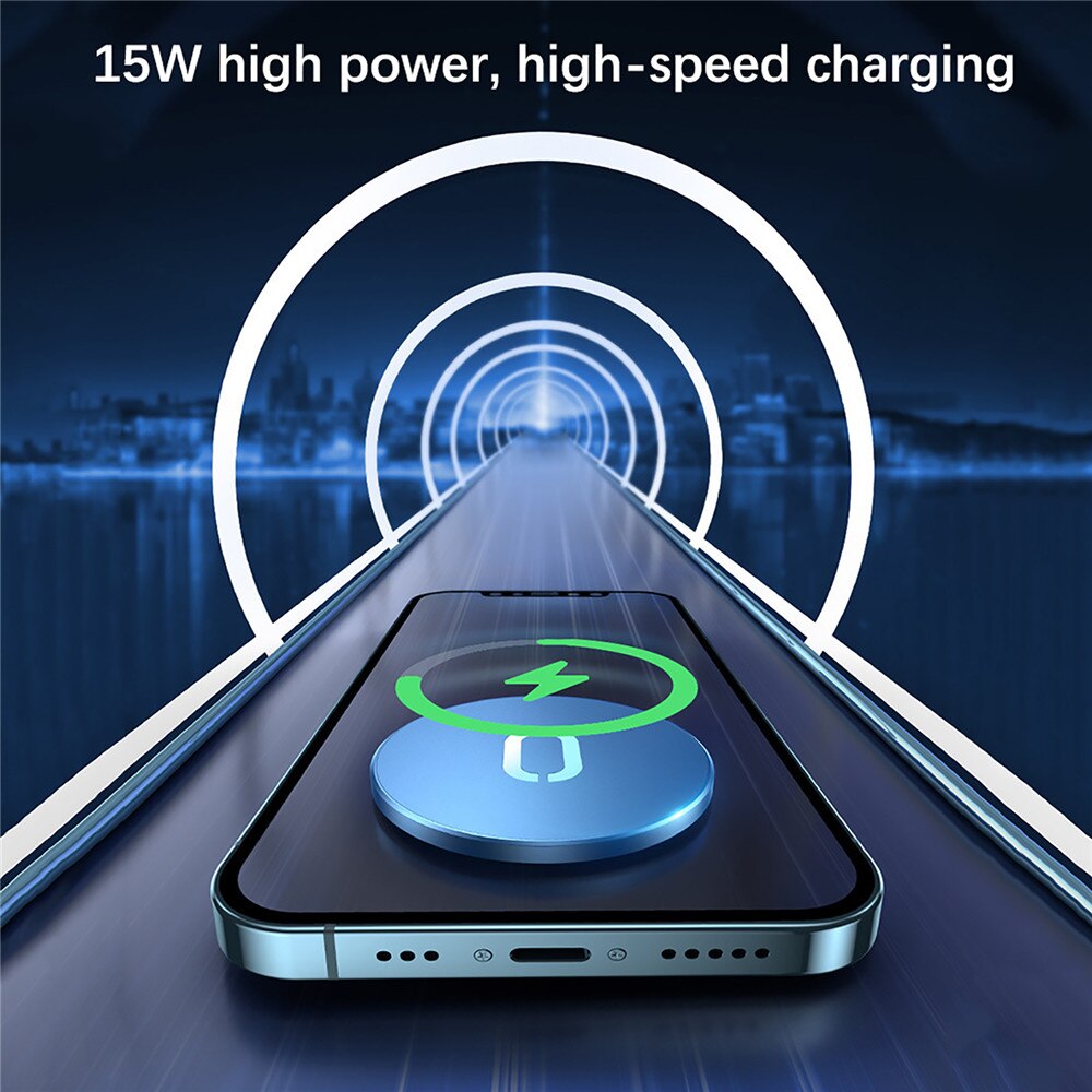 15w draadloze telefoonopladers voor de iphone 12- serie, magnetische snellaadstandaard voor de iphone 12 pro/pro max/mini-telefoon