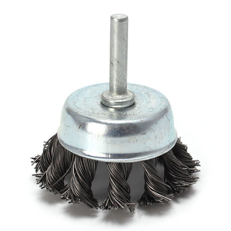 Metal Wire Wheel Cup Brush Crimped & 1/4 Shank For Die Grinder Drill Lot For Drill Angle Grinder Gadget Rotary Tool