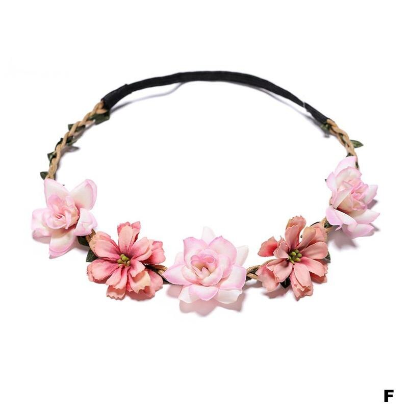 2022 Garland Headdress Flower Crowns Beach Wedding Accessories Floral Wreaths Girl Hair Flower Headband Garland N4E4: F