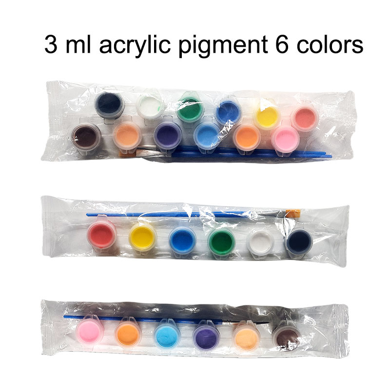 3ml tinta acrílica 6 cores pintura acrílica tira arte pintura graffiti gesso pintura kite pintura
