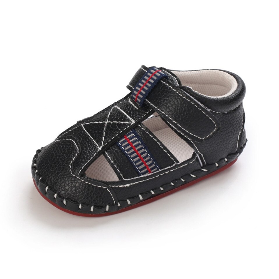 New PU Baby sandali antiscivolo bambino estate suola in gomma ragazzi moda Sneakers scarpe da neonato 0-18 mesi scarpe da bambino: 3 / 11