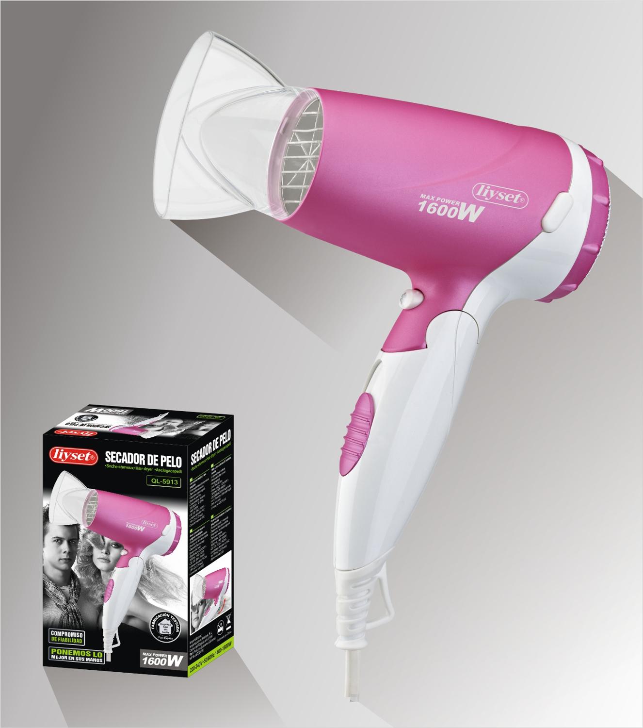 Liyset secador de pelo para peluquería y peluquería de 1600/1200w con enchufe europeo, secador de pelo con potencia Real de 2300w, secador de pelo para salón