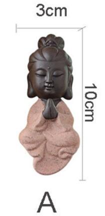 Keramische Miniatuur Boeddha Figuur, EEN set 3pcs Guanyin Boeddha Beeldjes Fairy Tuin Terrarium