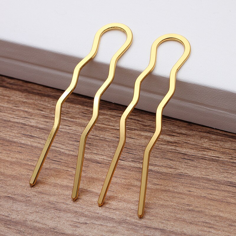 10pcs Hair Sticks - 70mm Copper Hair Pins - Handmade Plant Ornaments - Bridal Hair Accessories for Women