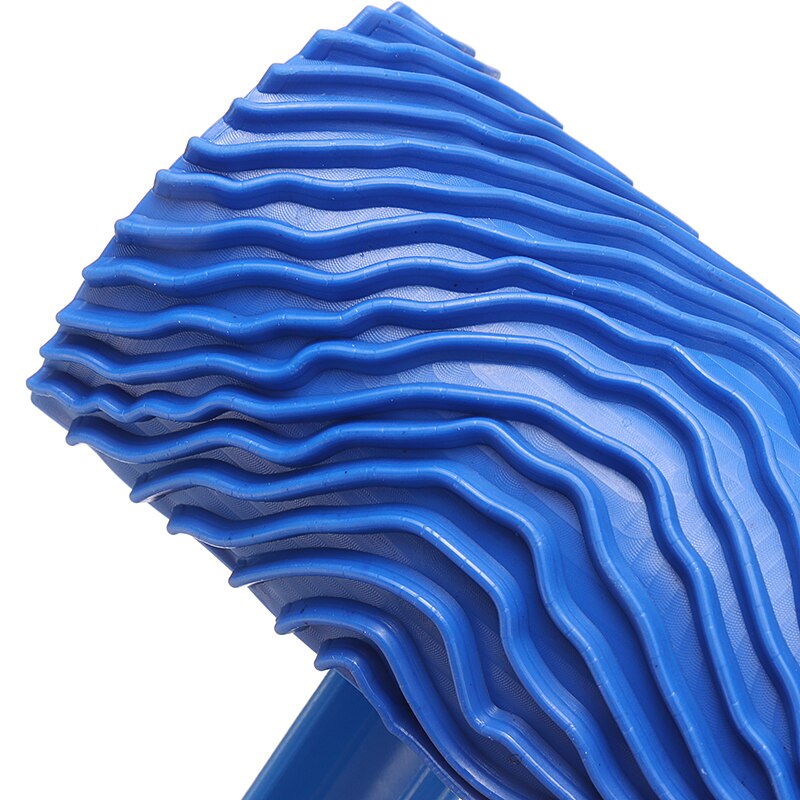 Blue Rubber Wood Grain Painting Roller Tool Wall Texture Painting Brush Roller With Detachable Handle For Wall DIY Decoration