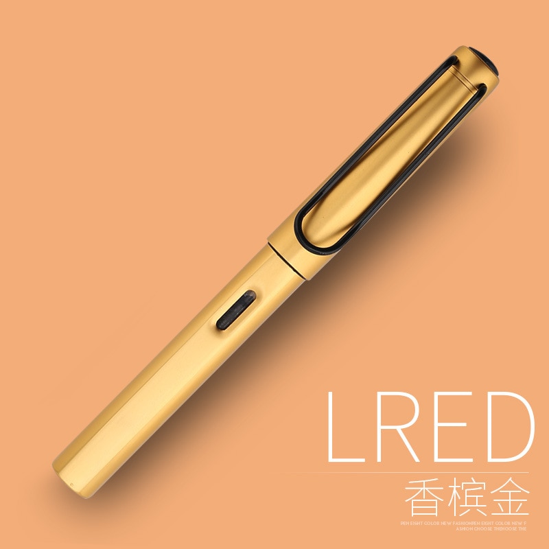 Hollow Out Clip Metal Fountain Pen 0.38mm 0.5mm Posture Correction Ink Pens Stationery School Office Supplies