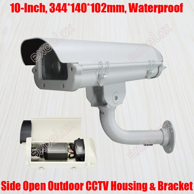 10 "CCTV Camera Behuizing & Bracket 344x140x102mm IP66 Waterdichte Wall Mount Outdoor Behuizing voor zoom Box Bullet Security Camera
