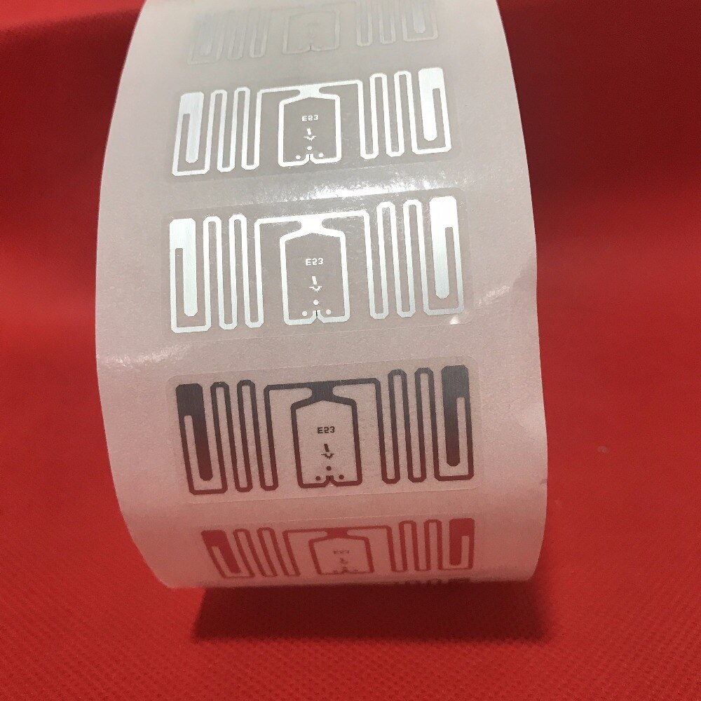 100 pcs 860-960 MHZ E53 sticker M5 chip nat tag Rfid elektronische label Inlay met adhesive tag Impinj monza M5 natte Inlay
