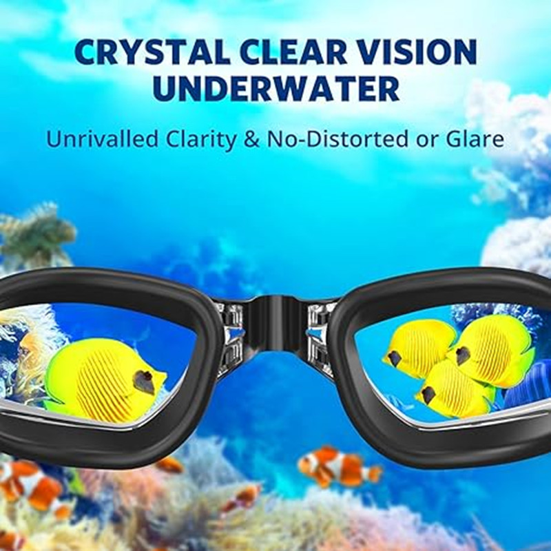 ARENA Kein Auslaufen, Anti-Beschlag, vollständiger Schutz, HD-Schwimmbrille, für Herren und Damen, verstellbare, auslaufsichere Schwimmbrille für Erwachsene